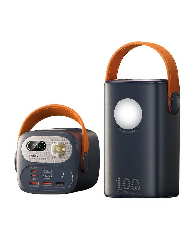 100201.png Повербанк REMAX RPP-100 60000 mAh 100W для ноутбука зі швидкою зарядкою / ліхтарем - Зображення 1