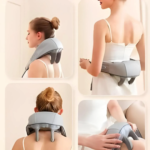 Ударний U-подібний вібромасажер , плечей та шиї Neck massager HJ-818, сірий GT-307 - Зображення 2