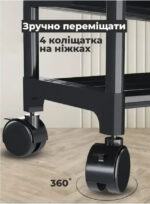 Вішалка-стійка на колесах для одягу та взуття з полицями GT-331 - Зображення 2