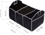Складна сумка органайзер в багажник Car Boot Organizer Органайзер в машину 3 відділення і бічні кишені Чорний (100) А 777-224