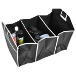 Складна сумка органайзер в багажник Car Boot Organizer Органайзер в машину 3 відділення і бічні кишені Чорний (100) А 777-224 - Зображення 3