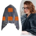 Електроплед-накидка з підігрівом від USB Heated Shawl або Wearable Electric Blanket - Зображення 3