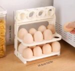 Органайзер для зберігання яєць у холодильнику Folding Egg Box на 24 яйця 3 яруси (80шт) GT-241 - Зображення 2