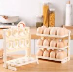 Органайзер для зберігання яєць у холодильнику Folding Egg Box на 24 яйця 3 яруси (80шт) GT-241 - Зображення 3