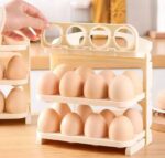 Органайзер для зберігання яєць у холодильнику Folding Egg Box на 24 яйця 3 яруси (80шт) GT-241 - Зображення 4