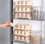 Органайзер для зберігання яєць у холодильнику Folding Egg Box на 24 яйця 3 яруси (80шт) GT-241 - Зображення 5