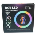 Кільцева RGB лампа LED MJ30 30cm із тримачем телефону (30шт) GT-145